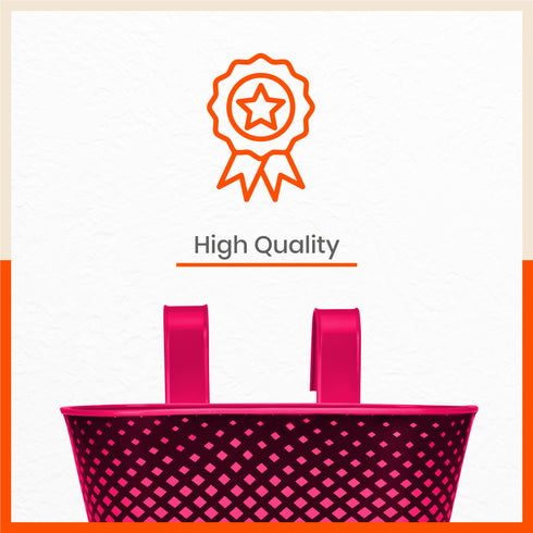 DIA Hanging Metal Pot Holders / Planters for Home / Balcony / Garden | Pink